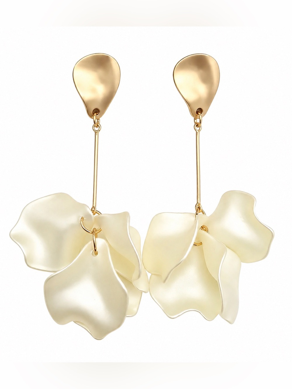 Pearlized Pearl Statement Drop Earrings (8512)
